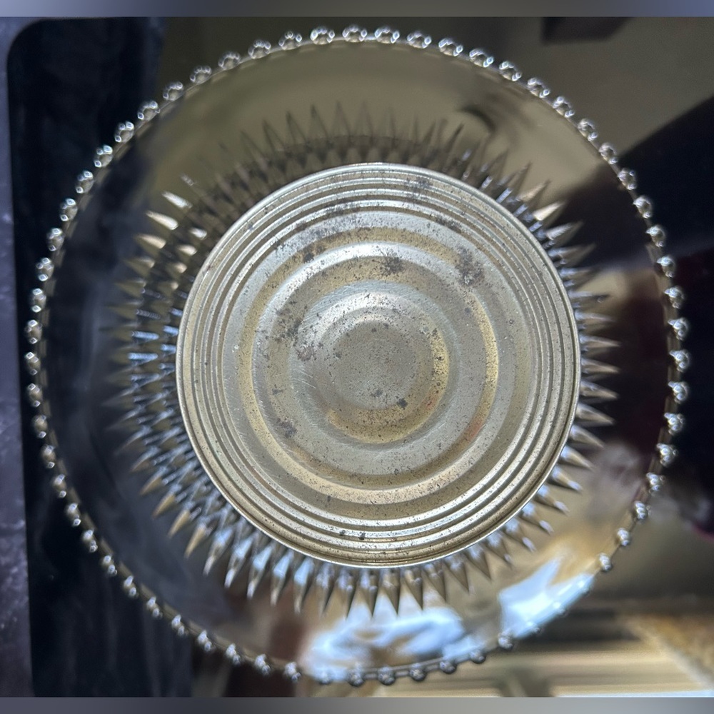 Vintage Sterling Silver Glass Cake Stand by Duchin Creations - Picture 7 of 9